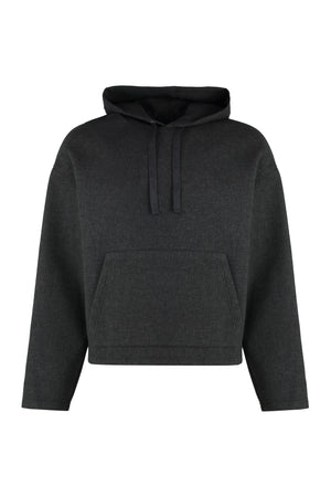 AMI PARIS Wool-Blend Sweatshirt with Side Slits