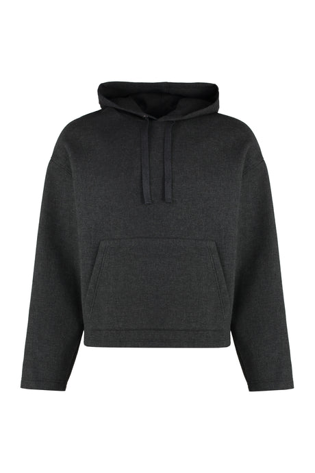 AMI PARIS Wool-Blend Sweatshirt with Side Slits