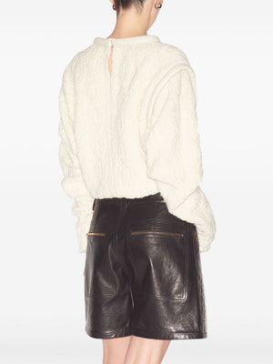 ISABEL MARANT Ecru Textured Mini Shirt