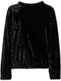 ISABEL MARANT Mini Black Velvet Top for Women