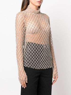 ISABEL MARANT Statement Silver Top for Women - FW22 Collection