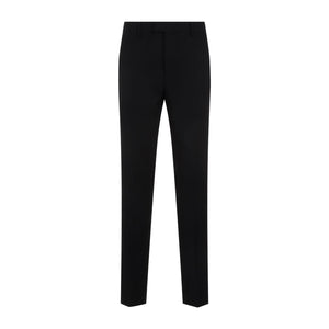 AMI PARIS Mens Tapered Trousers in Black for SS24