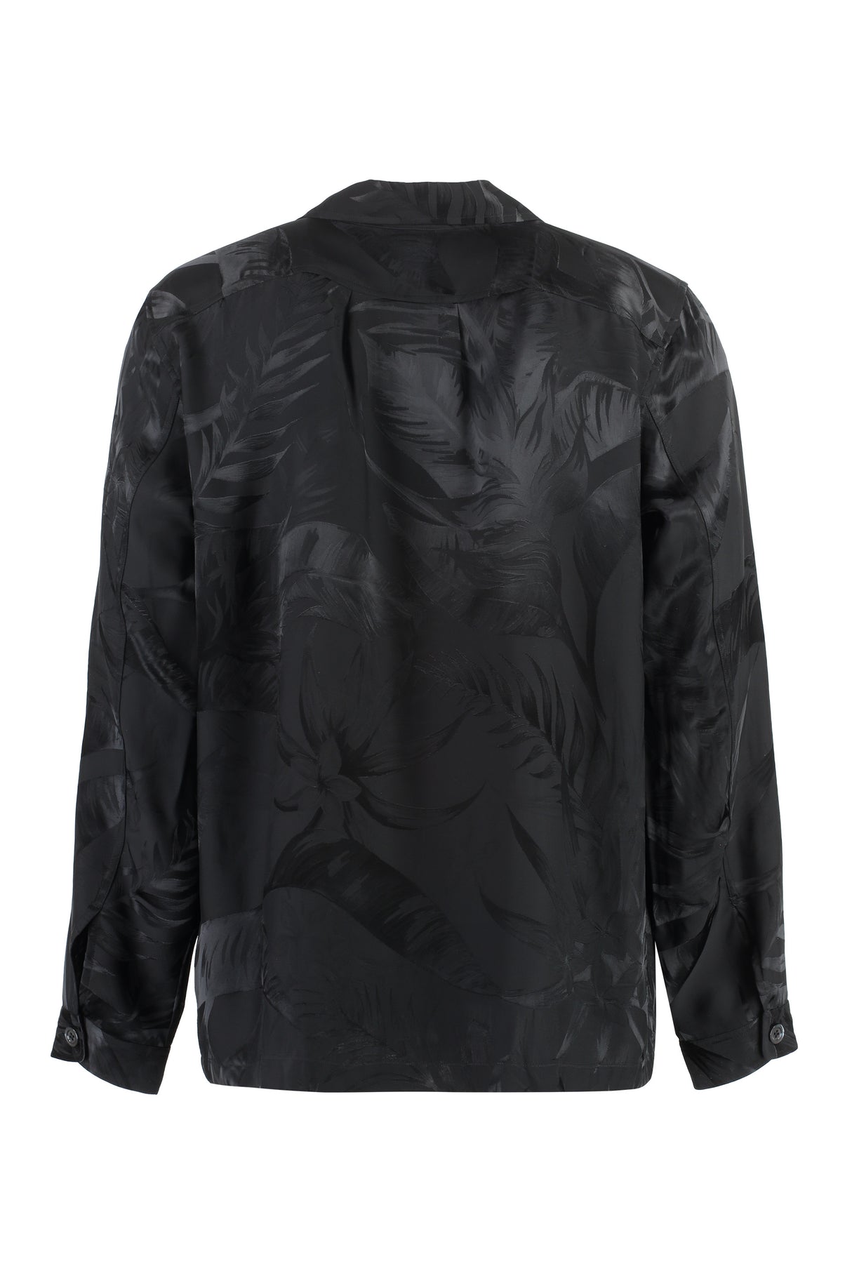 TOM FORD Men's Printed Viscose Shirt - Black