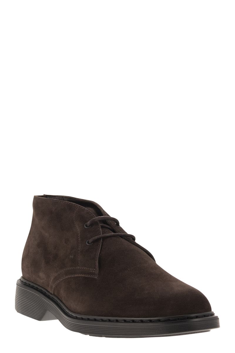 HOGAN Men's Suede Ankle Boots