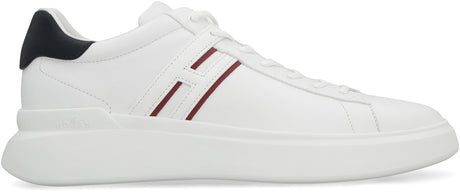 HOGAN Raffia Trimmed Low-Top Sneaker (5.5mm Heel Height)