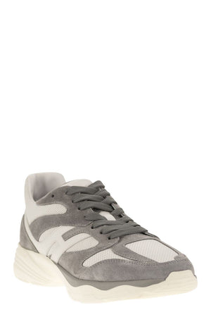 HOGAN Contemporary Grey Trainers for Men with Two-Tone Sole