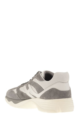 HOGAN Contemporary Grey Trainers for Men with Two-Tone Sole