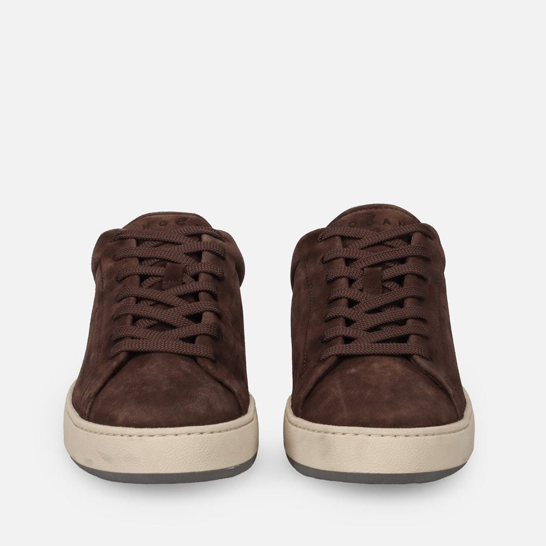 HOGAN Elevated Brown Leather Sneakers for Men