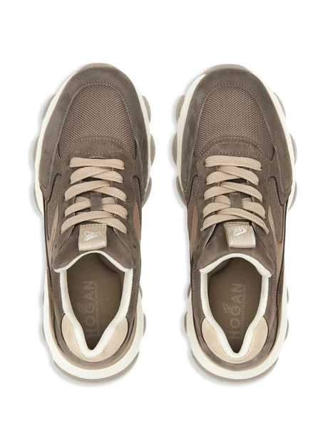 HOGAN Chic Suede Sneakers with Mesh Detailing for Women