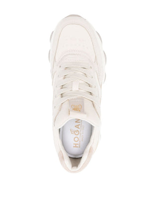 HOGAN Hyperactive Beige Leather Sneakers