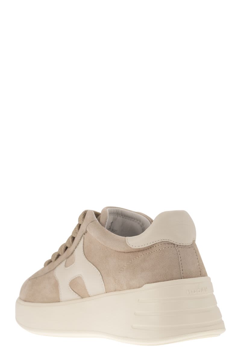 HOGAN Beige Reinterpreted Leather Sneakers for Women