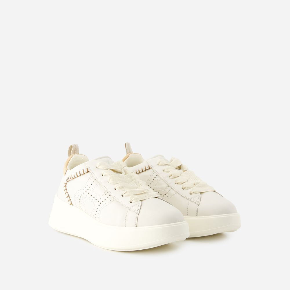 HOGAN White Leather Sneakers for Women - SS24 Collection