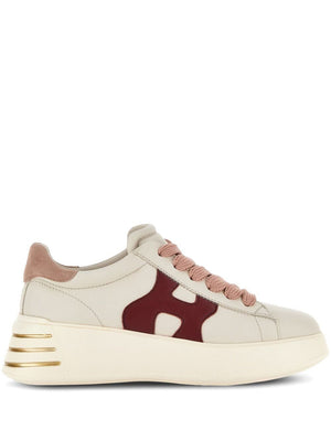 HOGAN Chic Beige Plonge Leather Sneakers