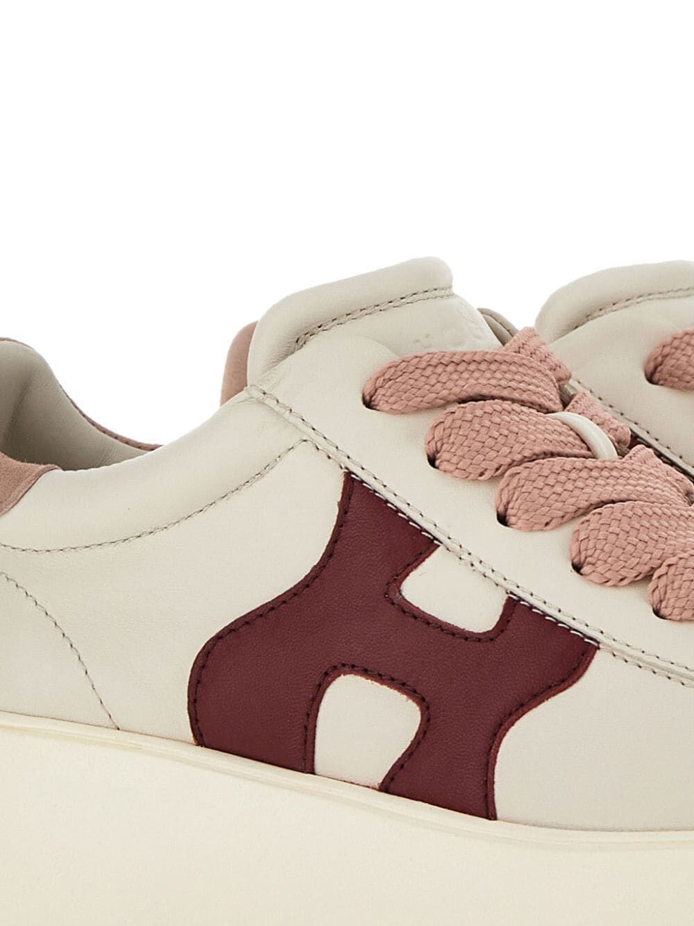 HOGAN Chic Beige Plonge Leather Sneakers