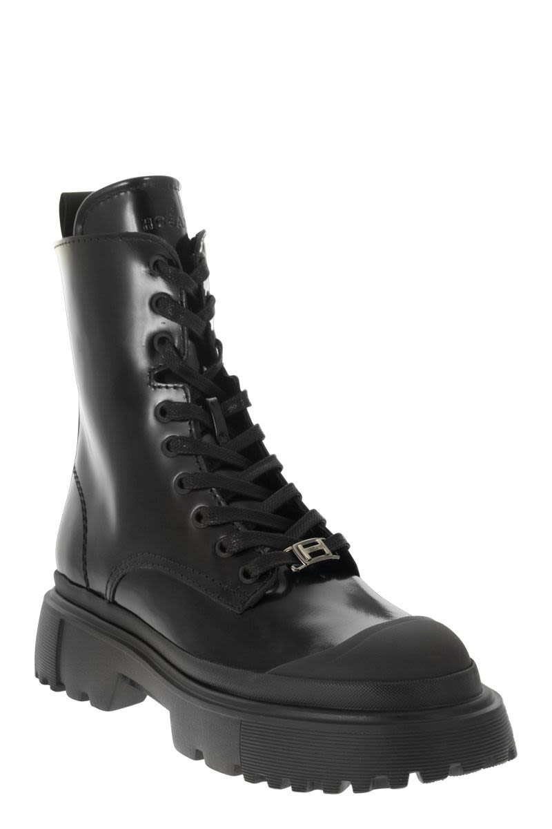 HOGAN Contemporary Urban Style Combat Boots for Women