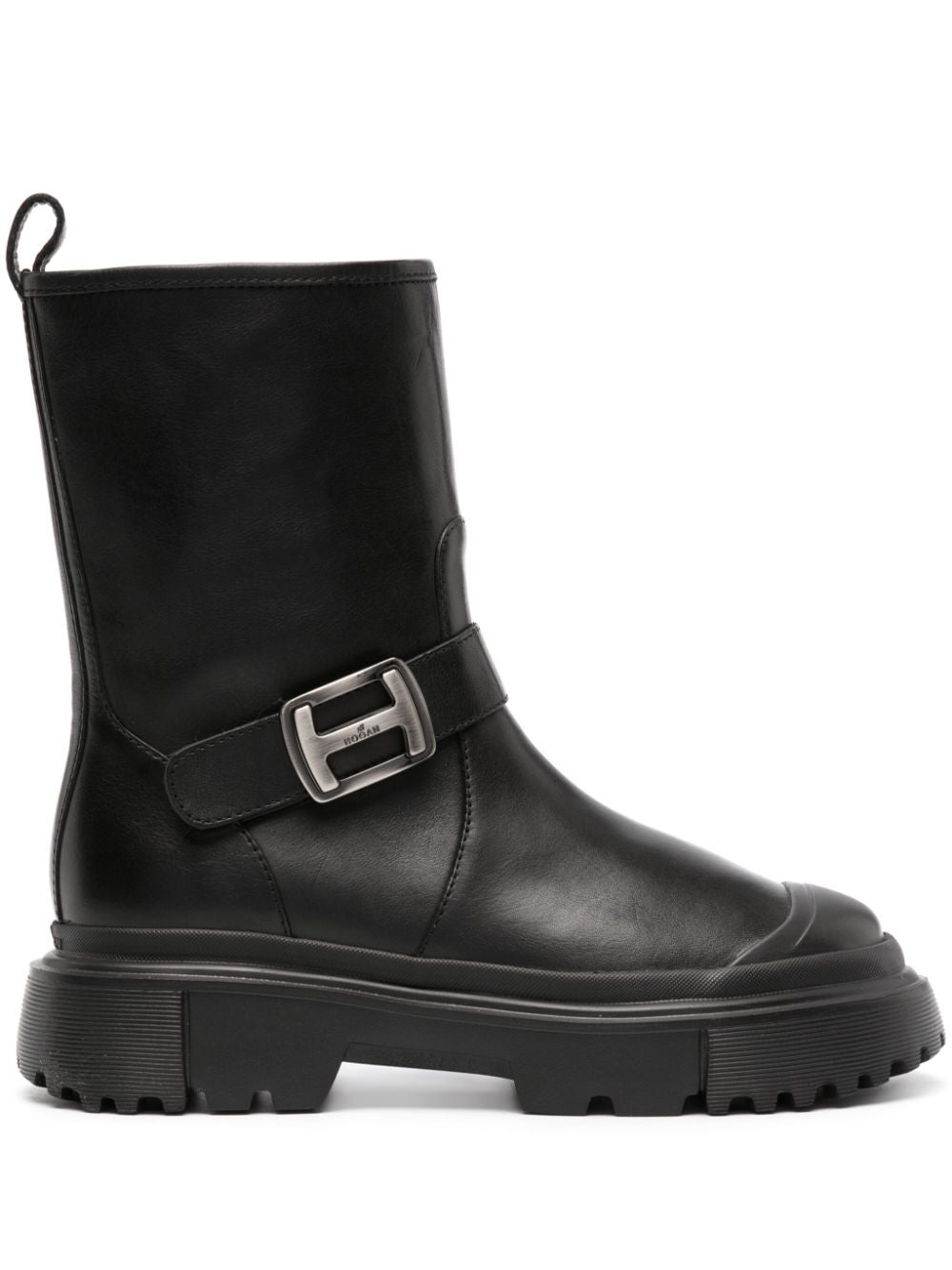 HOGAN Stylish 23FW Black Women's Boots for Fall 2024