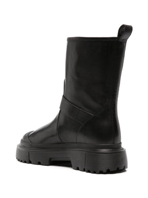 HOGAN Stylish 23FW Black Women's Boots for Fall 2024