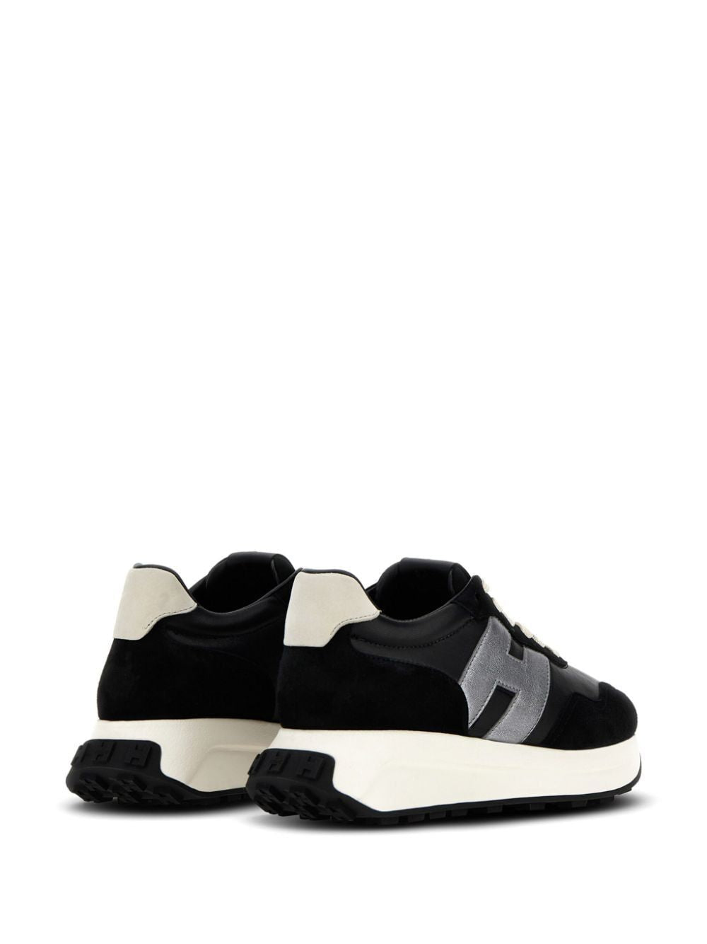 HOGAN Urban Elegance Low-Top Sneakers in Black Leather