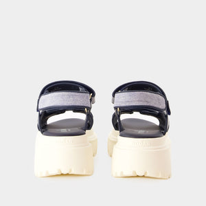 HOGAN Navy Cinturino Sandals for Women - FW23 Collection