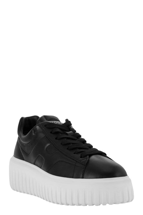 HOGAN Chic Black Plongé Soft Sneakers