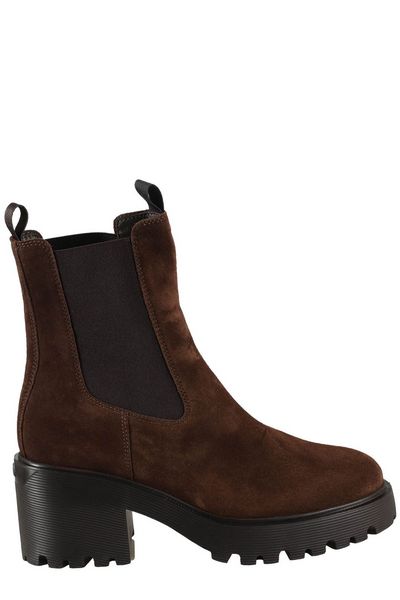 HOGAN Luxurious Leather Ankle Boots for Women