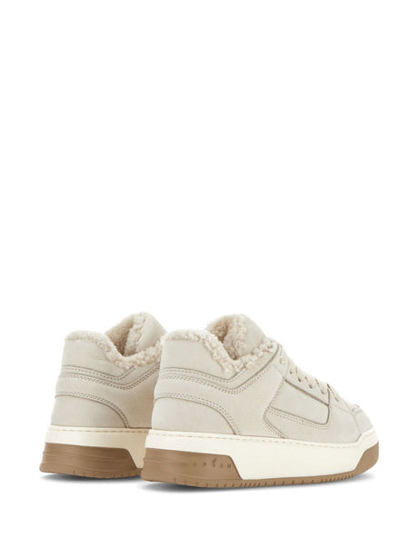 HOGAN Faux Shearling Leather Sneaker for Women - Fall 2024