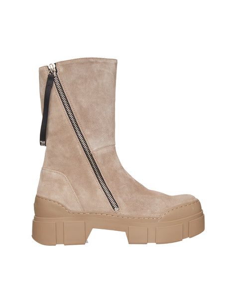 VIC MATIE' Fashion-Forward Ankle Boots with Double Zipper Detail