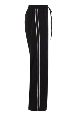 MONCLER Satin Sports Trousers - Black