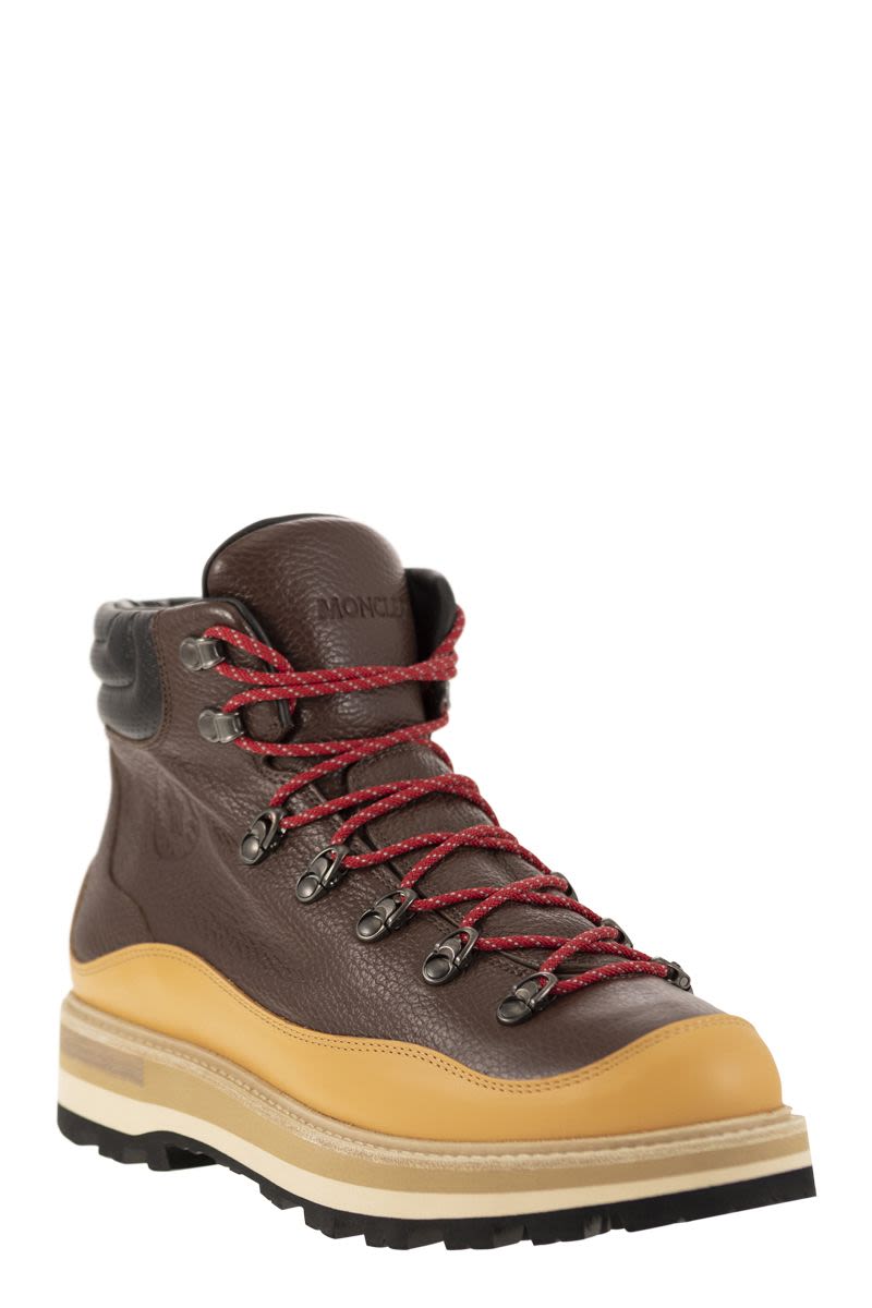 MONCLER Tassel Leather Trekking Boots - Durable and Water-Resistant for Men - Fall/Winter 2023