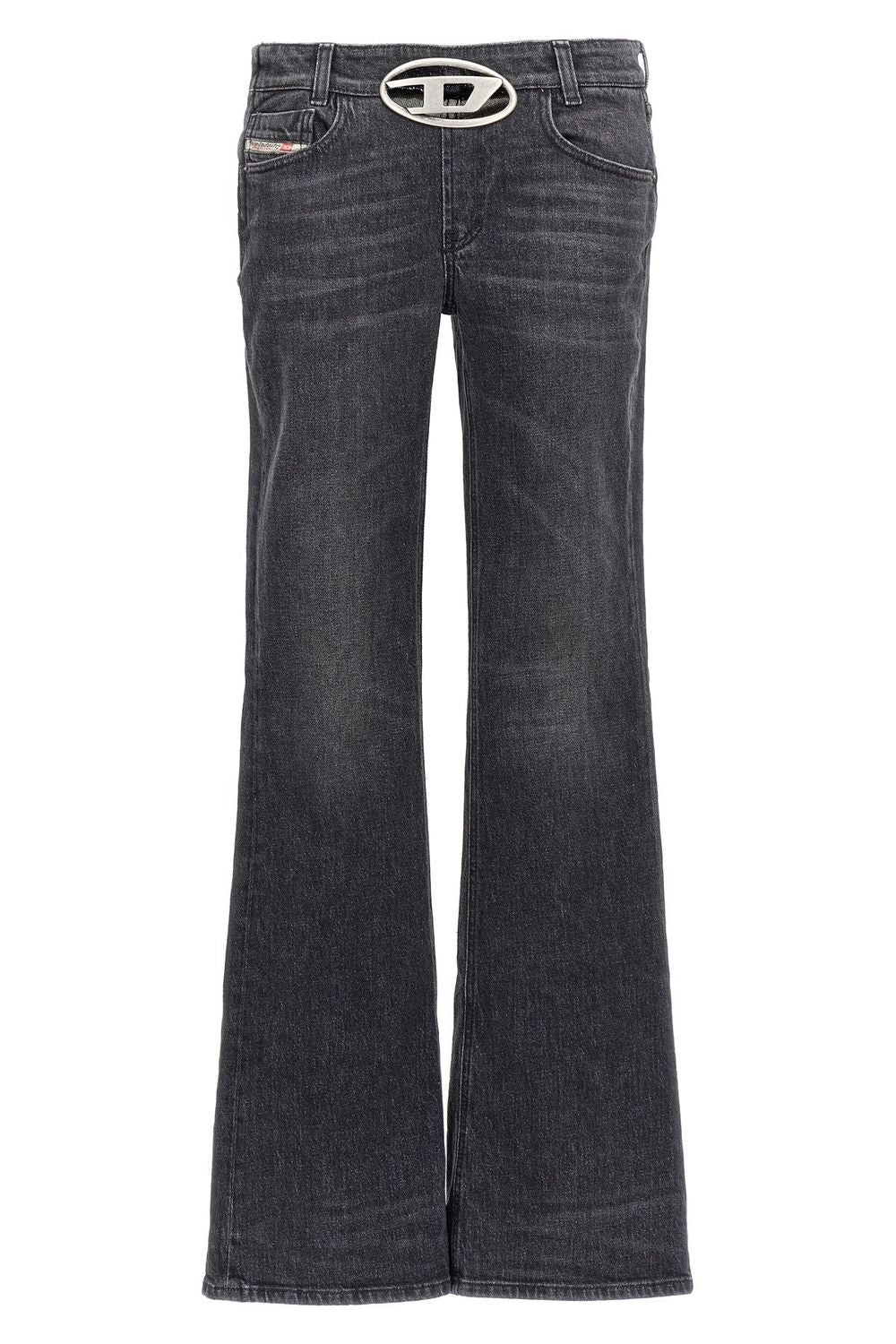 DIESEL Women’s Light Blue Denim Pants - Size 26 with Burnout Effect