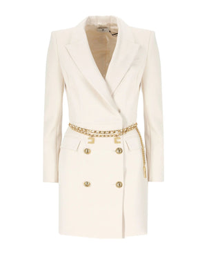 ELISABETTA FRANCHI Sophisticated Suit Robe with Belt - Size 40