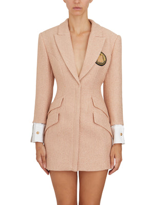 ELISABETTA FRANCHI SUIT ROBE MANTEAU WITH PATCH