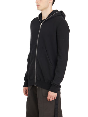 RICK OWENS Men's Zip-Front Hoodie with Hood - Size M