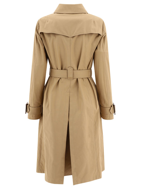 HERNO Beige Double-Breasted Trenchcoat for Women in SS24