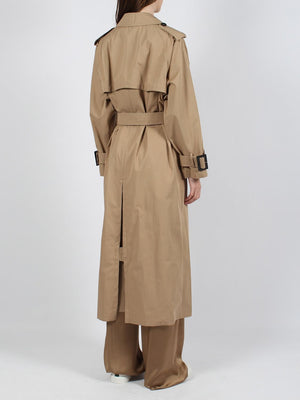 Belted Cotton Trench Jacket for Women