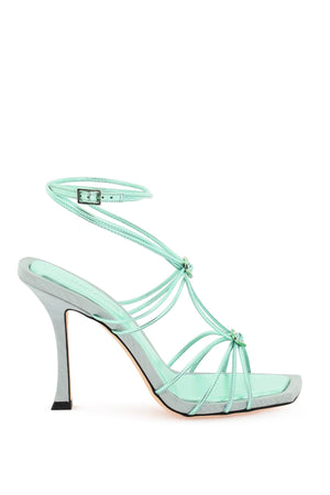 Green Knotted Sandals for Women by JIMMY CHOO