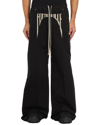 RICK OWENS Embroidered Wide Leg Pants - Size 48