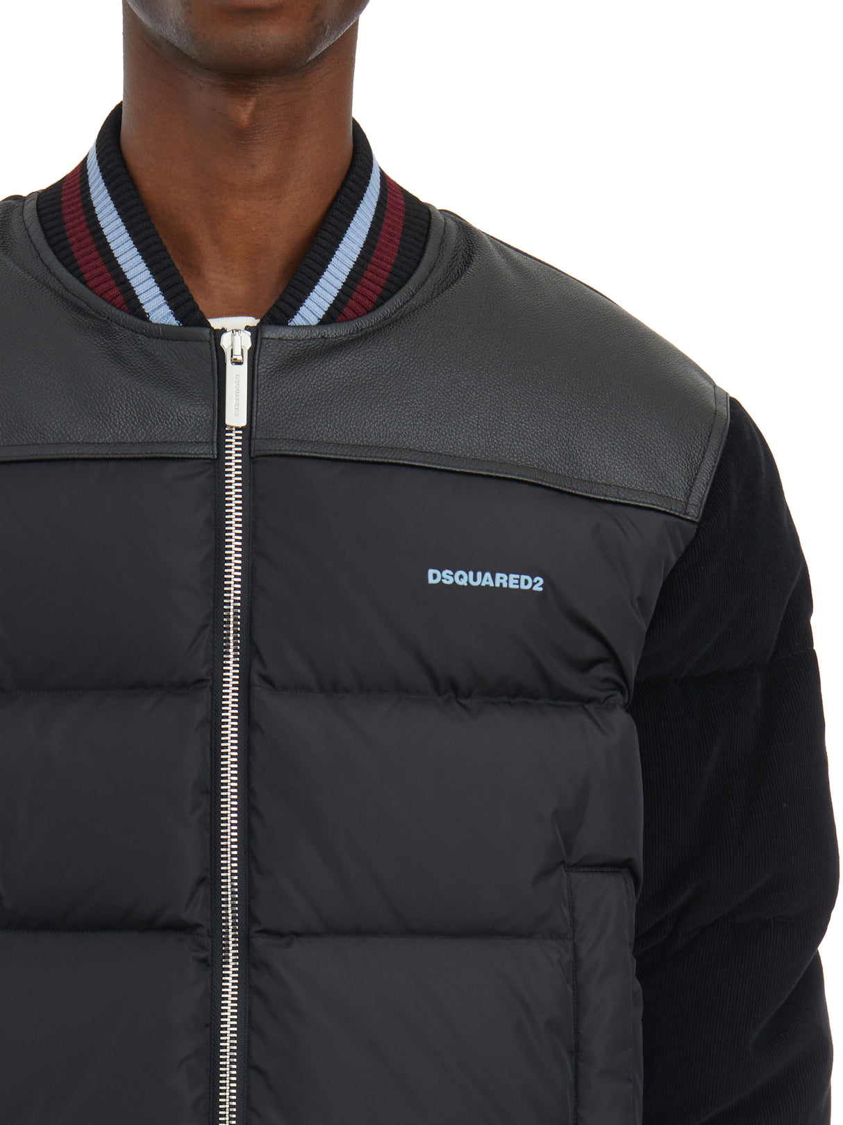 DSQUARED2 Urban Edge Mixed Material Bomber Jacket