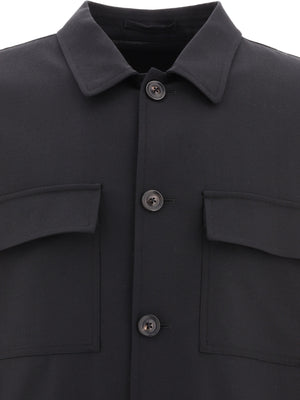 LARDINI Versatile 24FW Men's Black Jacket