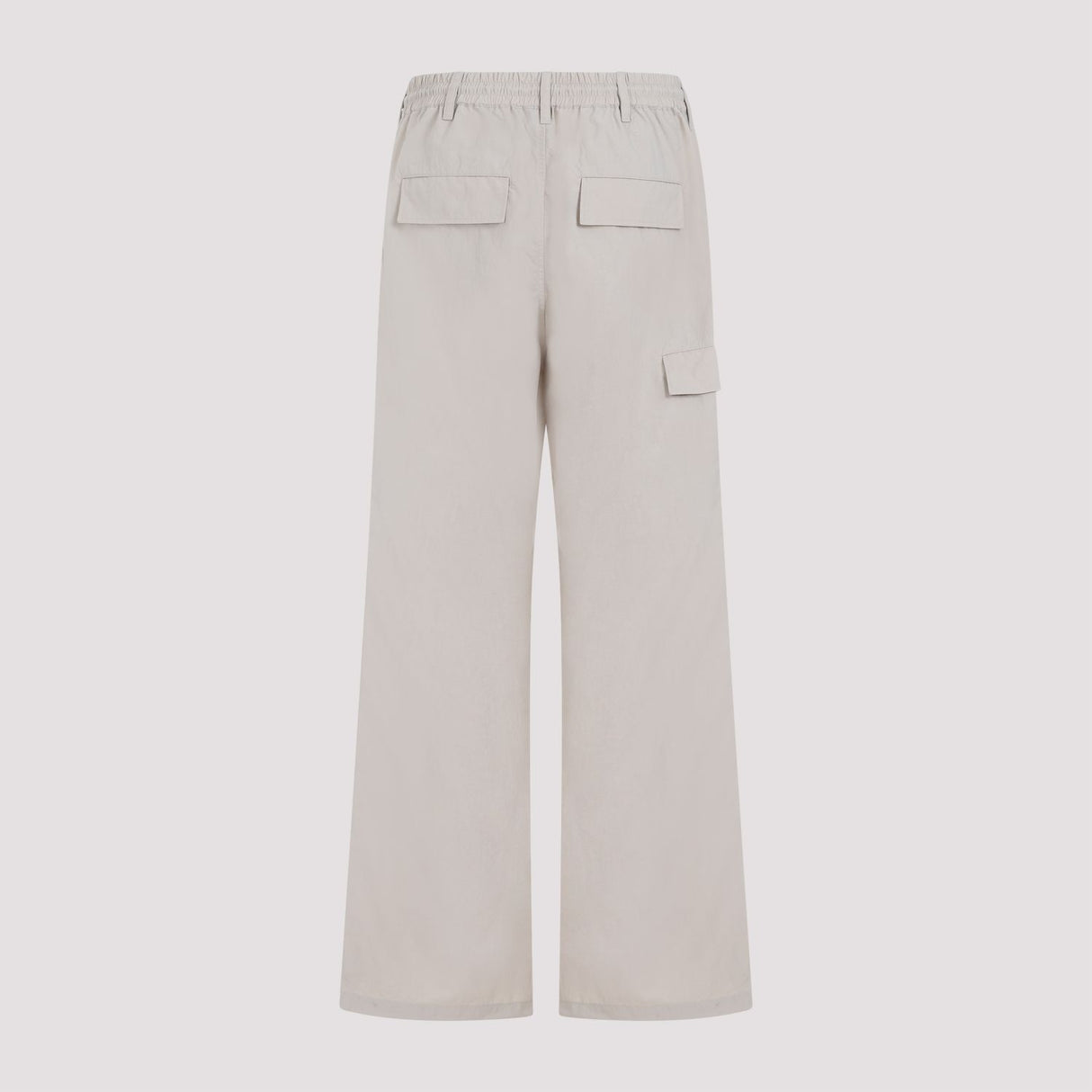 Y-3 Men's Brown Crinkle Nylon Pants for Spring/Summer 2024