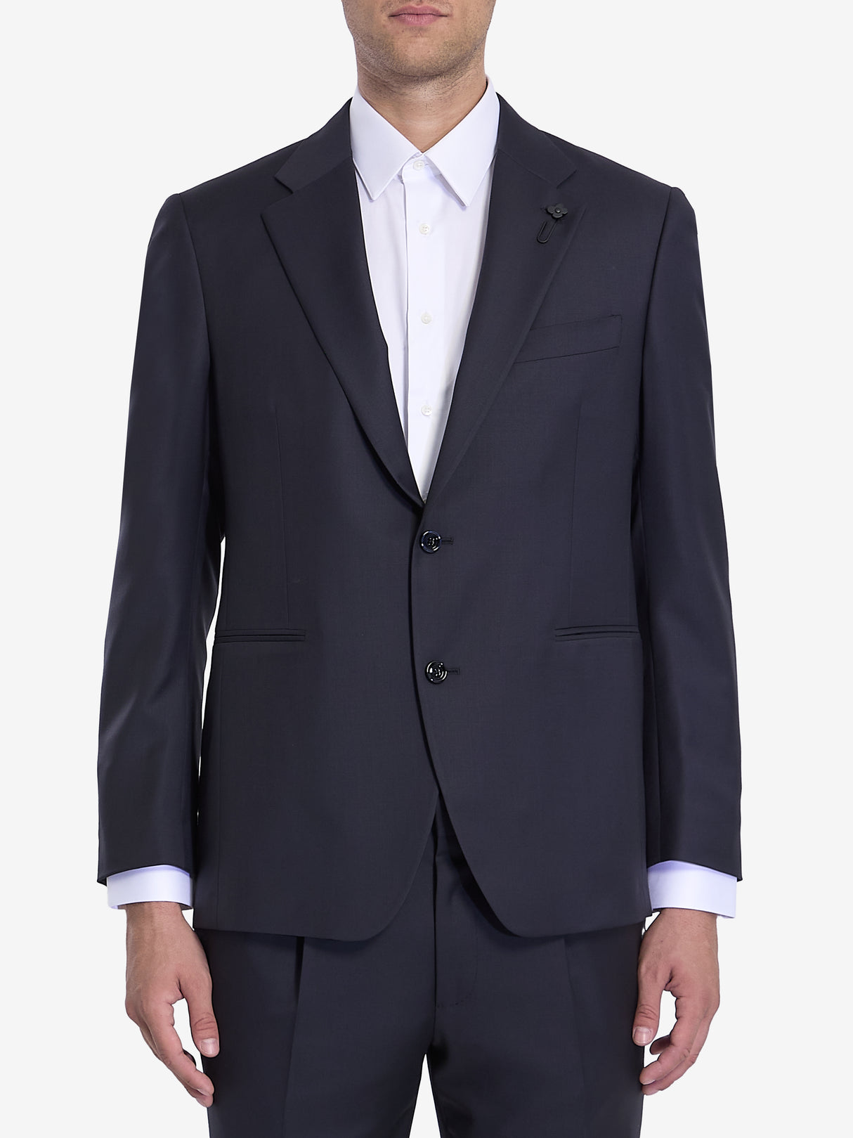 LARDINI Men's Modern Tailored Two-Piece Suit - Regular Fit