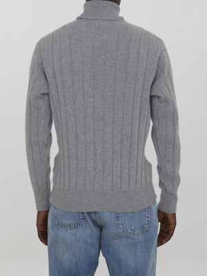 LARDINI Men's Regular Fit Turtleneck Sweater