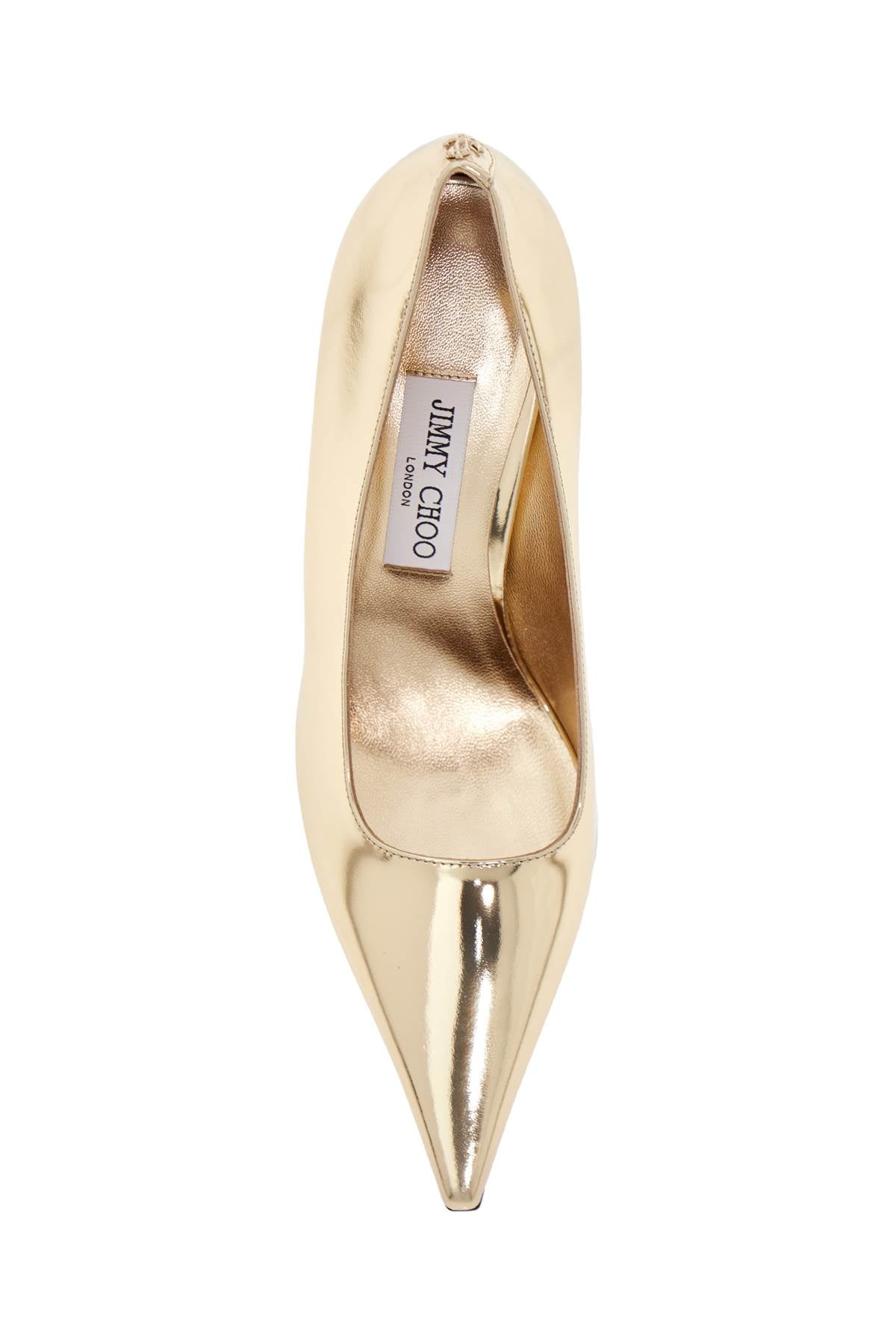 JIMMY CHOO Ixia 80 Metallic Liquid Leather Pumps