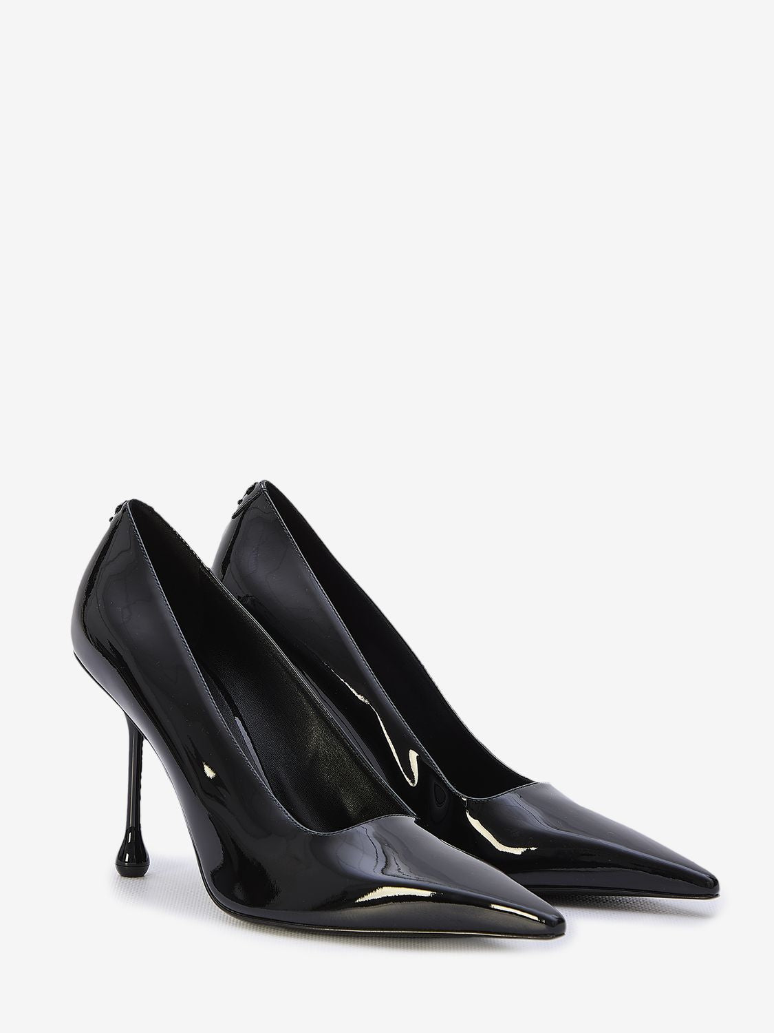 JIMMY CHOO Elegant Black Patent Leather Pumps with Pointed Design and 9.5cm Heel for Women (SS24)