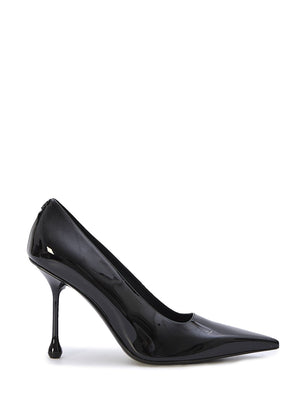 JIMMY CHOO Elegant Black Patent Leather Pumps with Pointed Design and 9.5cm Heel for Women (SS24)