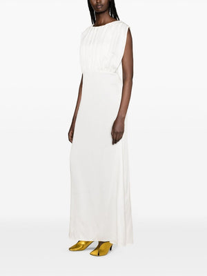 JIL SANDER Sleeveless Evening Dress in Beige SS24