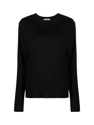 JIL SANDER Classic Long Sleeve Crewneck T-Shirt for Women