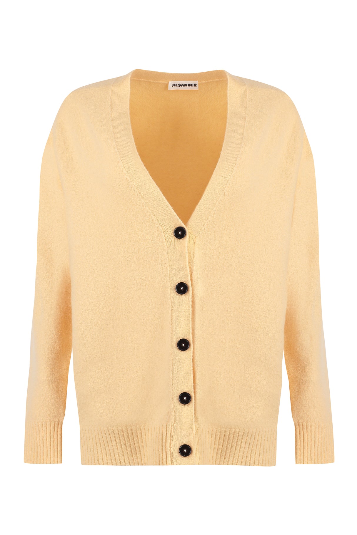 Áo cardigan lông cừu Merino SS24 thời trang cho phụ nữ màu cam sôi động