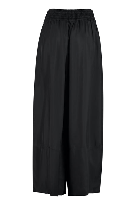 High-Waist Wide-Leg Trousers for Women in Black - مجموعة SS23
