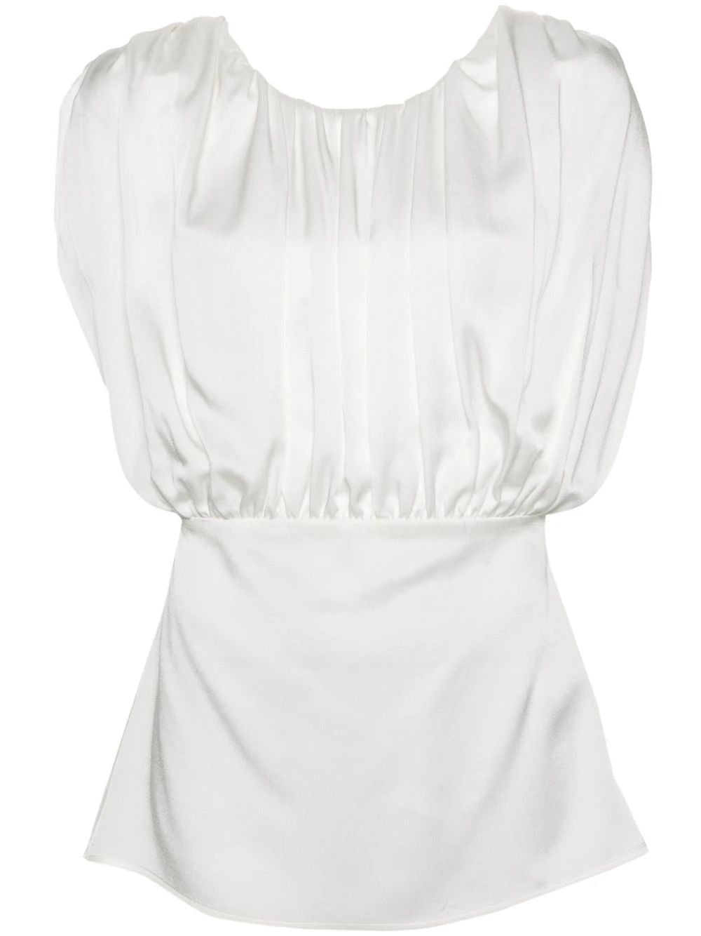 JIL SANDER SS24 Crudo Ruffle Top for Women